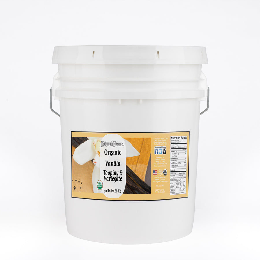 Organic Vanilla Topping and Variegate