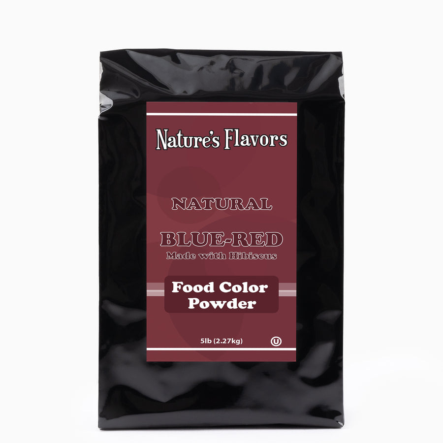 Blue-Red Food Coloring Powder (Made with Hibiscus), Natural