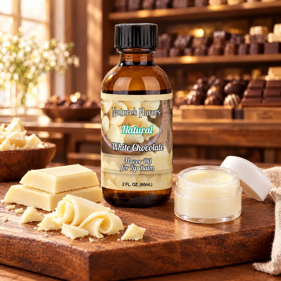 Nature’s Flavors White Chocolate Flavor Oil for Lip Balm, 2 oz.