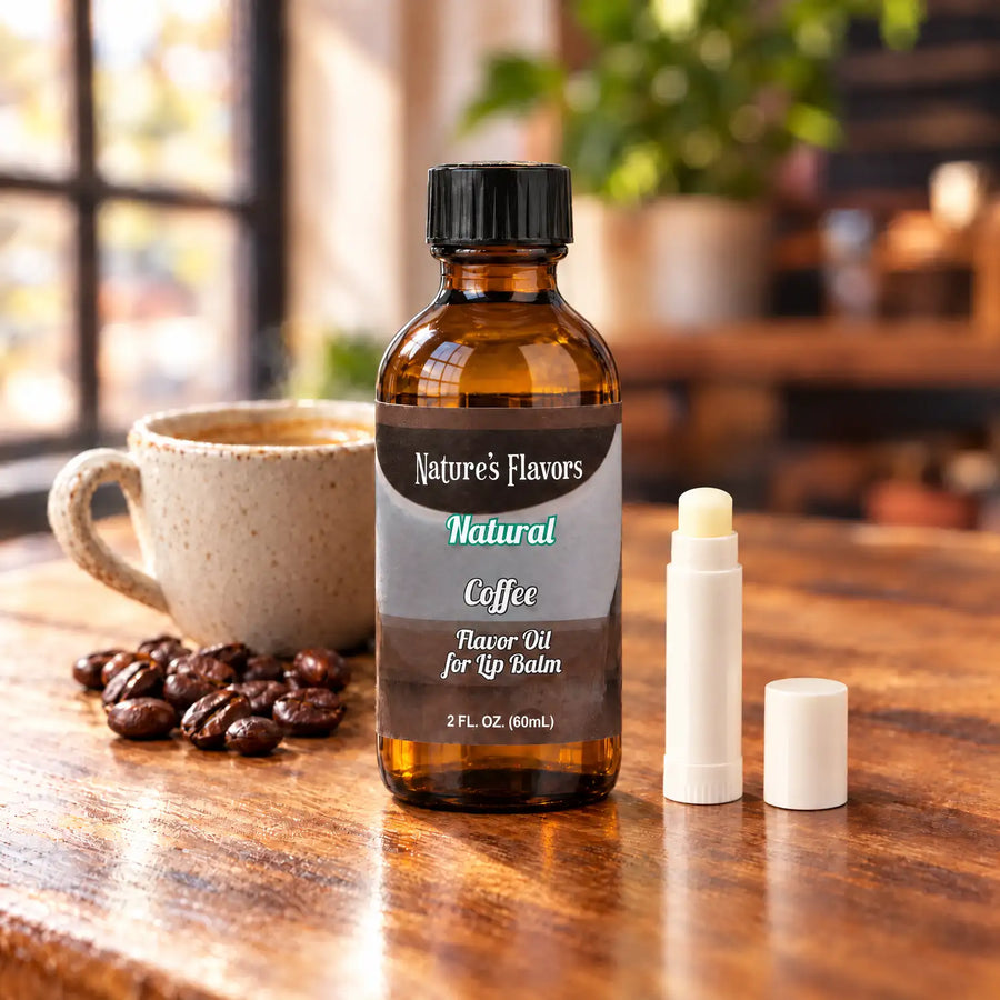 Nature’s Flavors Coffee Flavor Oil for Lip Balm, 2 oz.