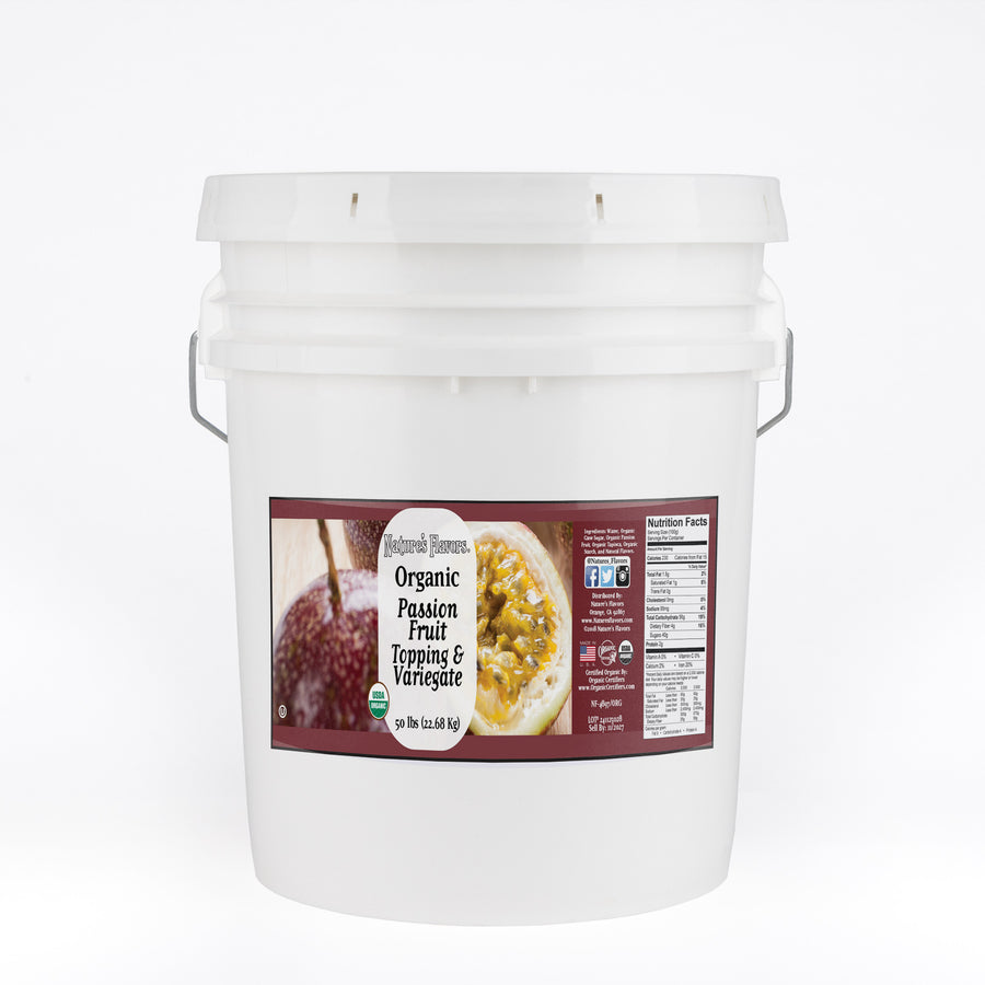 Organic Passion Fruit Topping and Variegate