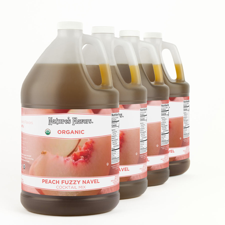 Organic Peach Fuzzy Navel Cocktail Mix Syrup
