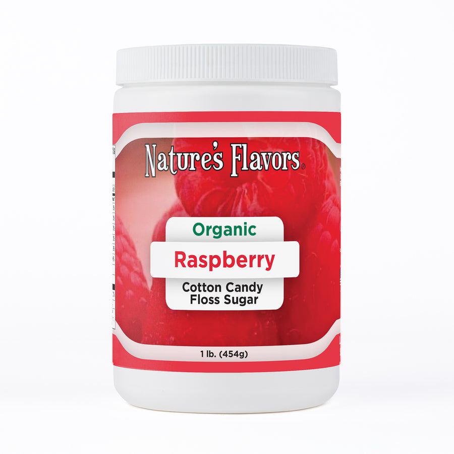 Raspberry Cotton Candy Floss Sugar, Organic