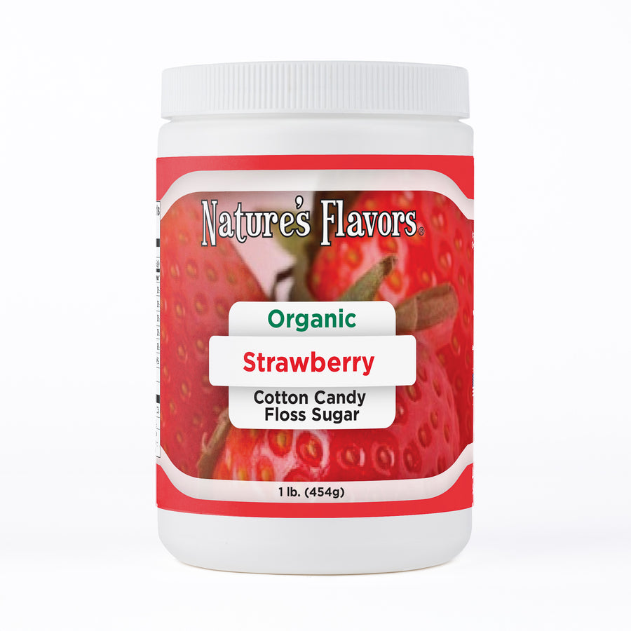 Strawberry Cotton Candy Floss Sugar, Organic