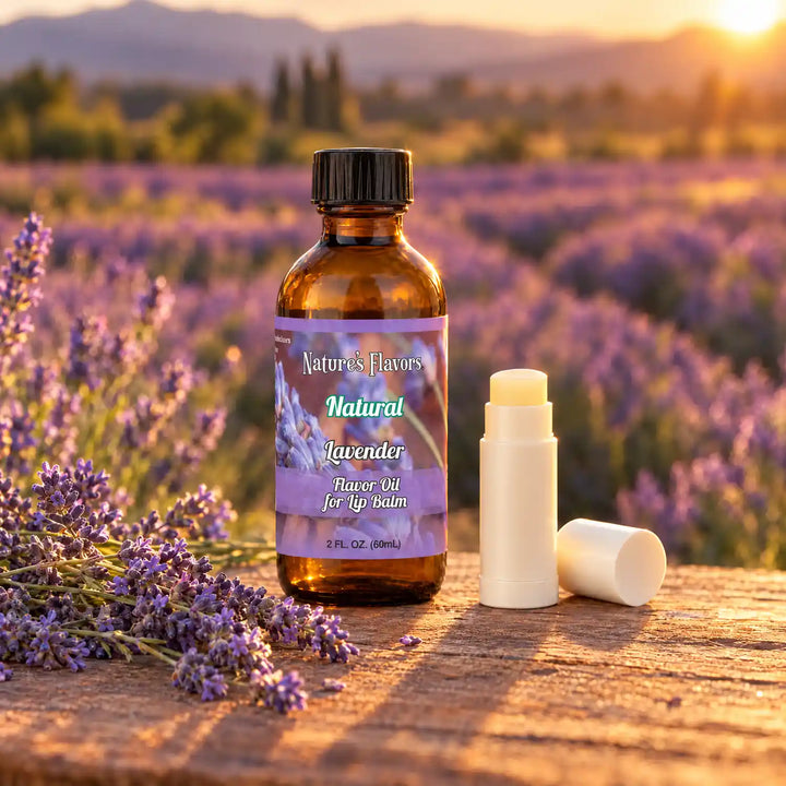 Nature’s Flavors Lavender Flavor Oil for Lip Balm, 2 oz.