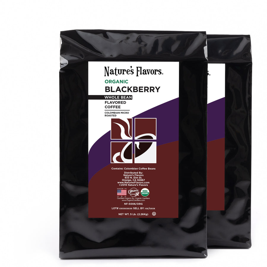 Organic Blackberry Flavored Coffee Beans