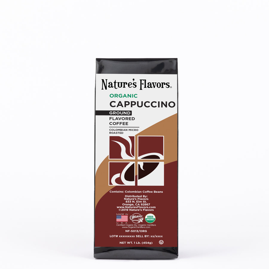Organic Cappuccino Flavored Coffee Beans