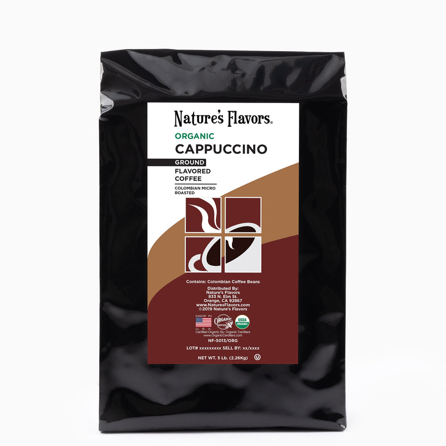 Organic Cappuccino Flavored Coffee Beans
