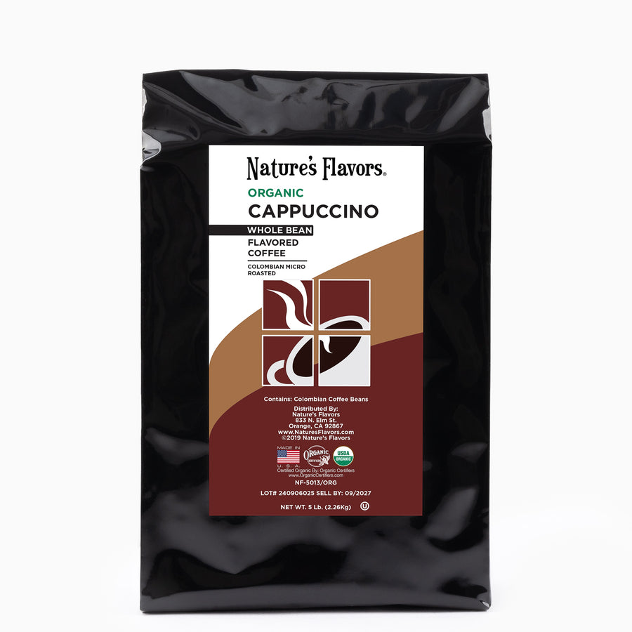 Organic Cappuccino Flavored Coffee Beans