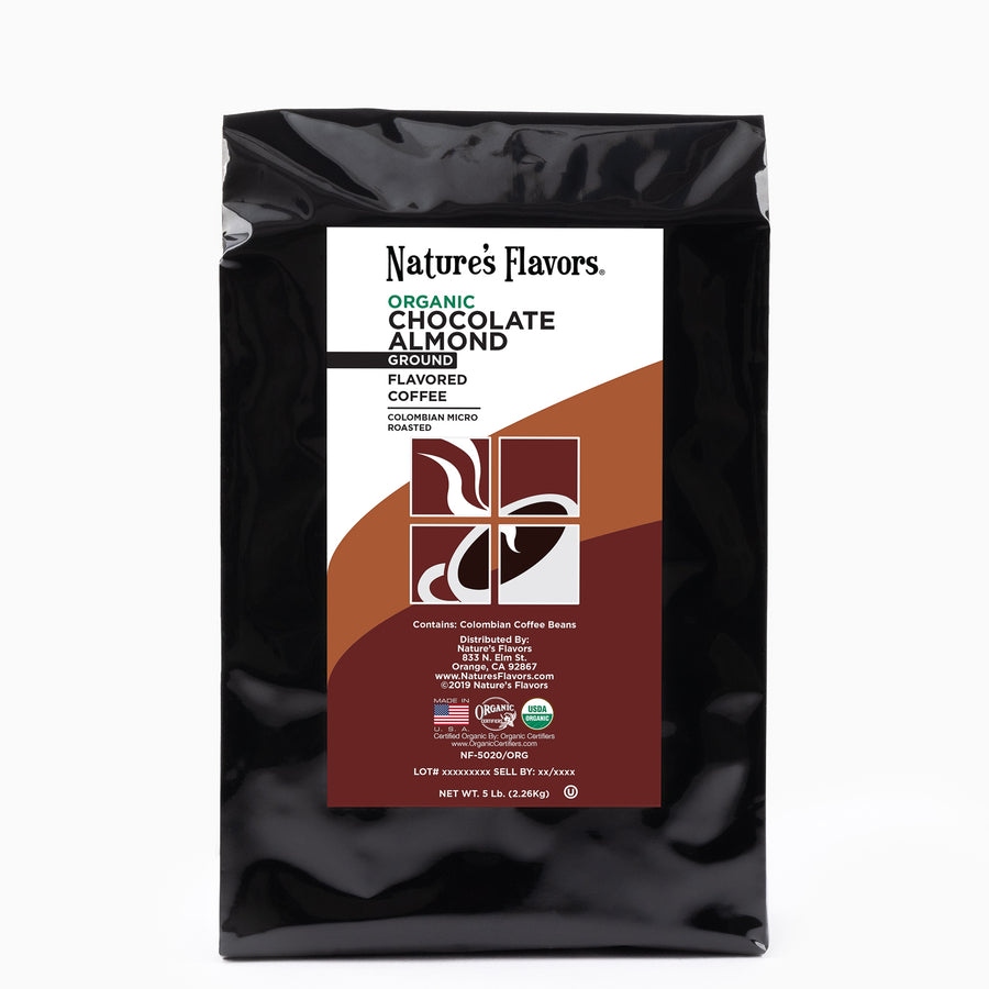 Organic Chocolate Almond Flavored Coffee Beans