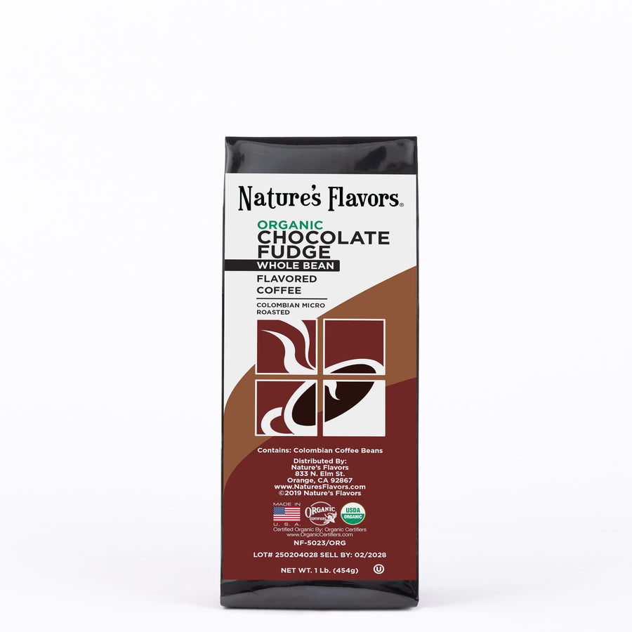 Organic Chocolate Fudge Flavored Coffee Beans