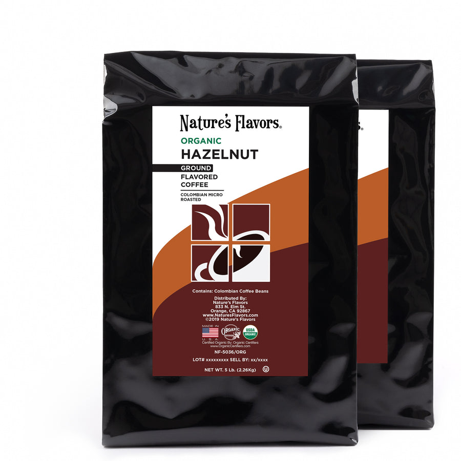 Organic Hazelnut Flavored Coffee Beans