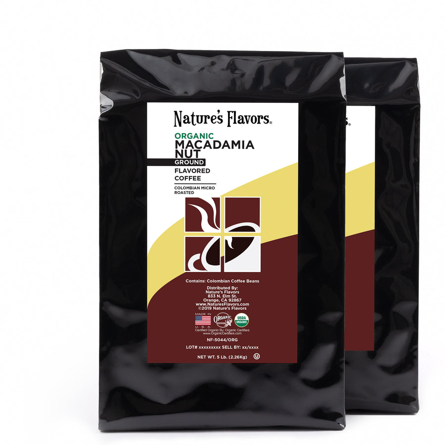 Organic Macadamia Nut Flavored Coffee Beans