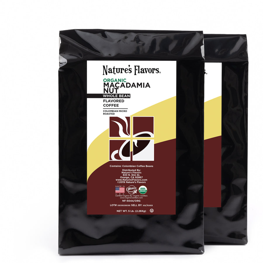 Organic Macadamia Nut Flavored Coffee Beans