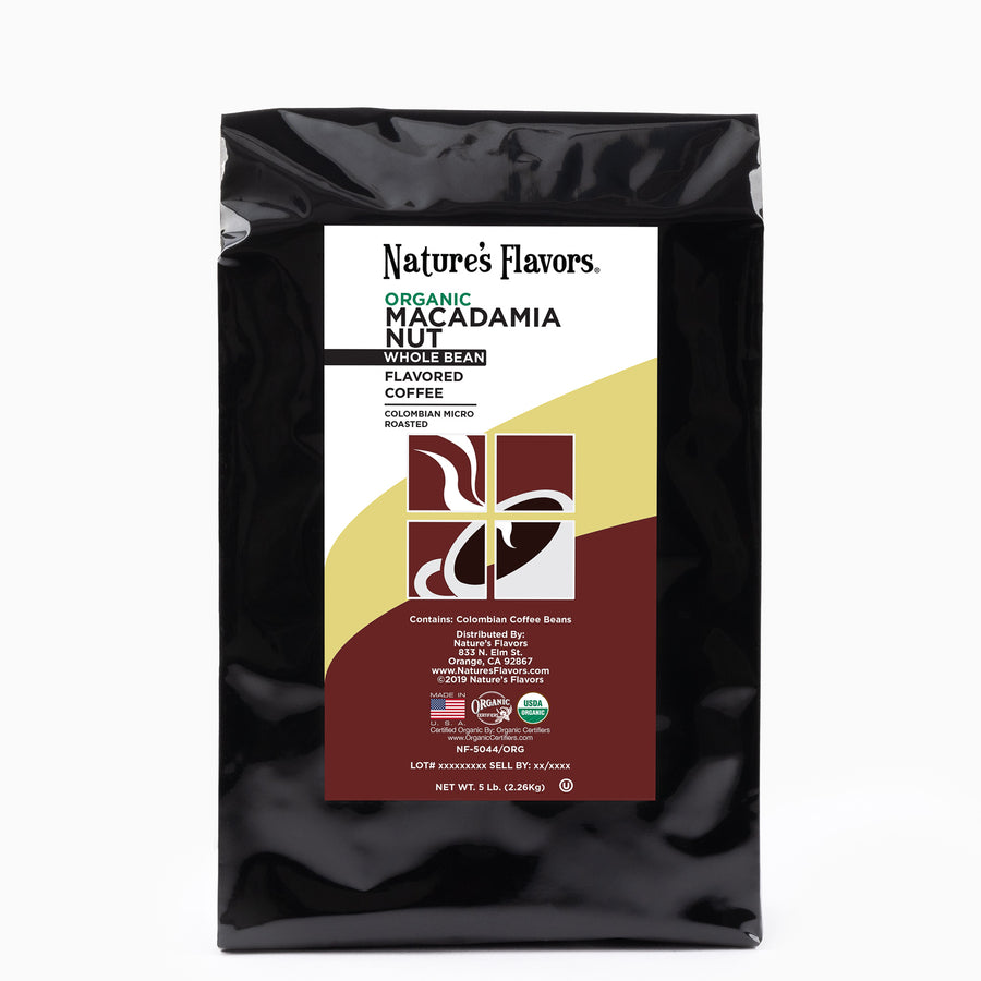 Organic Macadamia Nut Flavored Coffee Beans