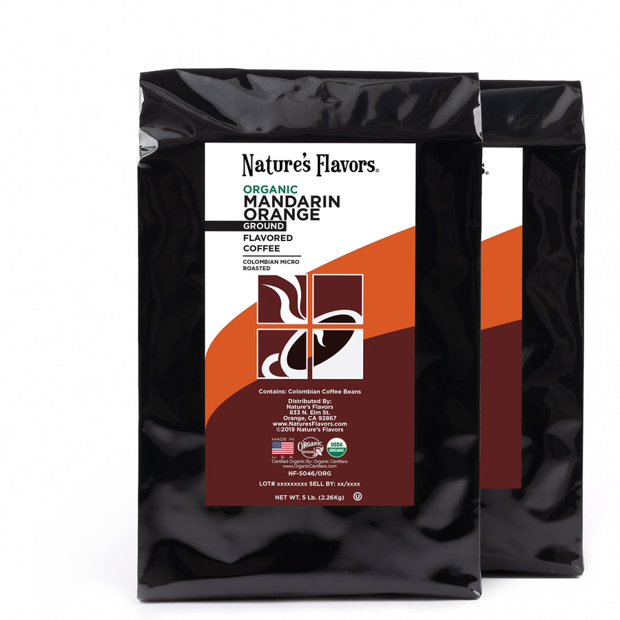Organic Mandarin Orange Flavored Coffee Beans