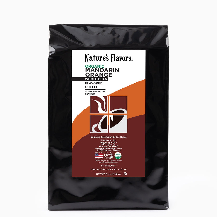 Organic Mandarin Orange Flavored Coffee Beans