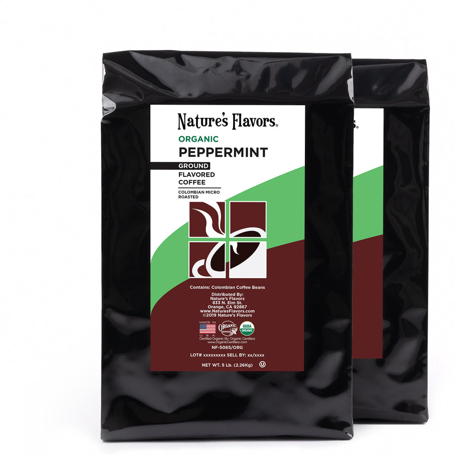Organic Peppermint Flavored Coffee Beans