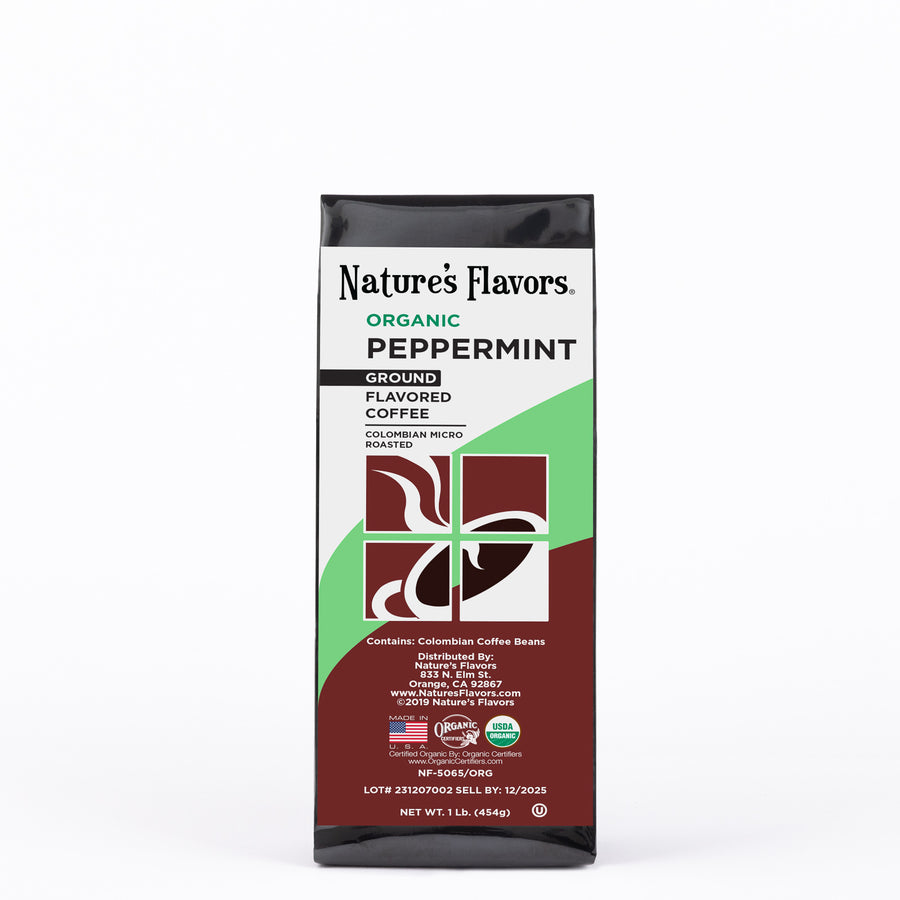 Organic Peppermint Flavored Coffee Beans