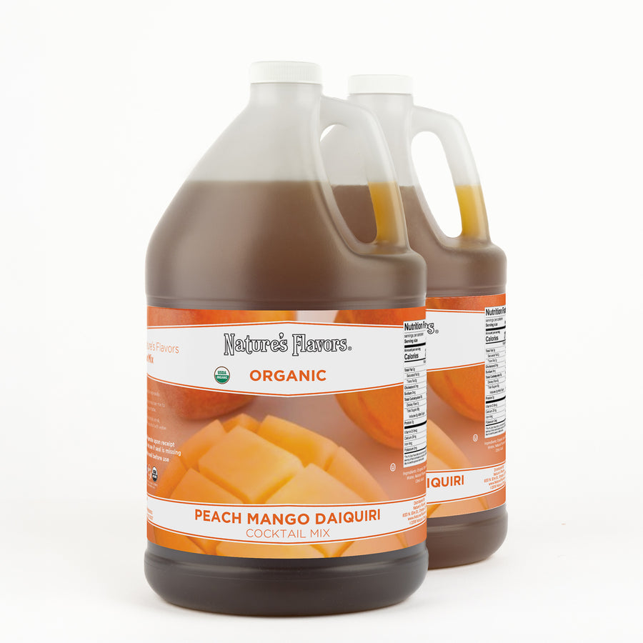 Organic Mango & Peach Daiquiri Cocktail Mix Syrup