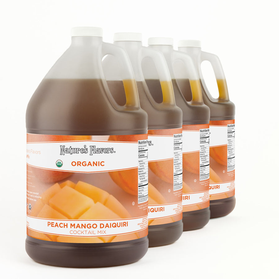 Organic Mango & Peach Daiquiri Cocktail Mix Syrup