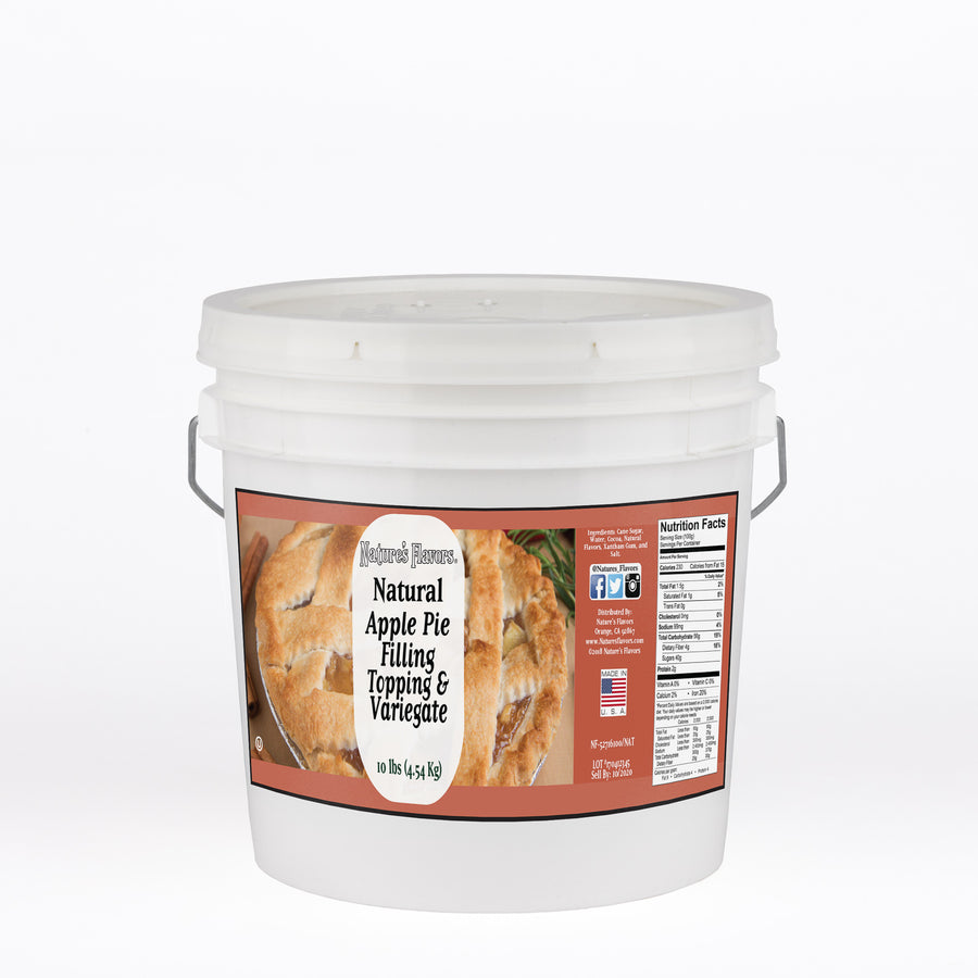 Apple Pie Filling, Topping and Variegate (Kosher, Vegan, Gluten Free, Lactose Free)