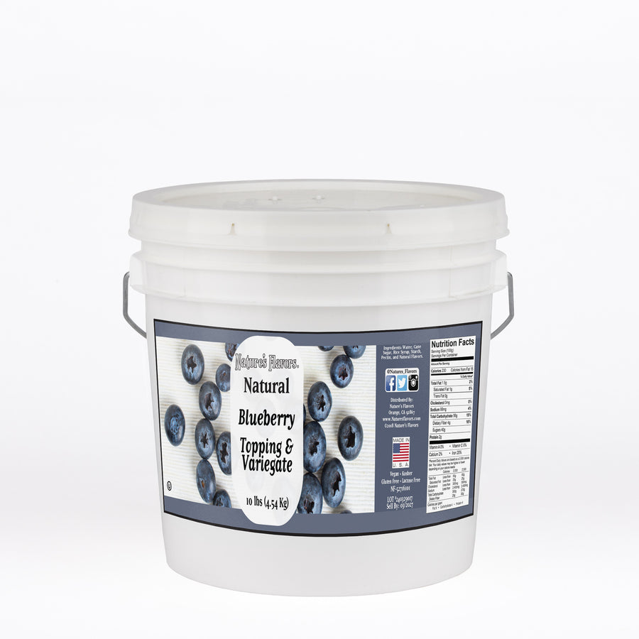 Blueberry Topping and Variegate (Vegan, Kosher, Gluten-Free, Lactose-Free)