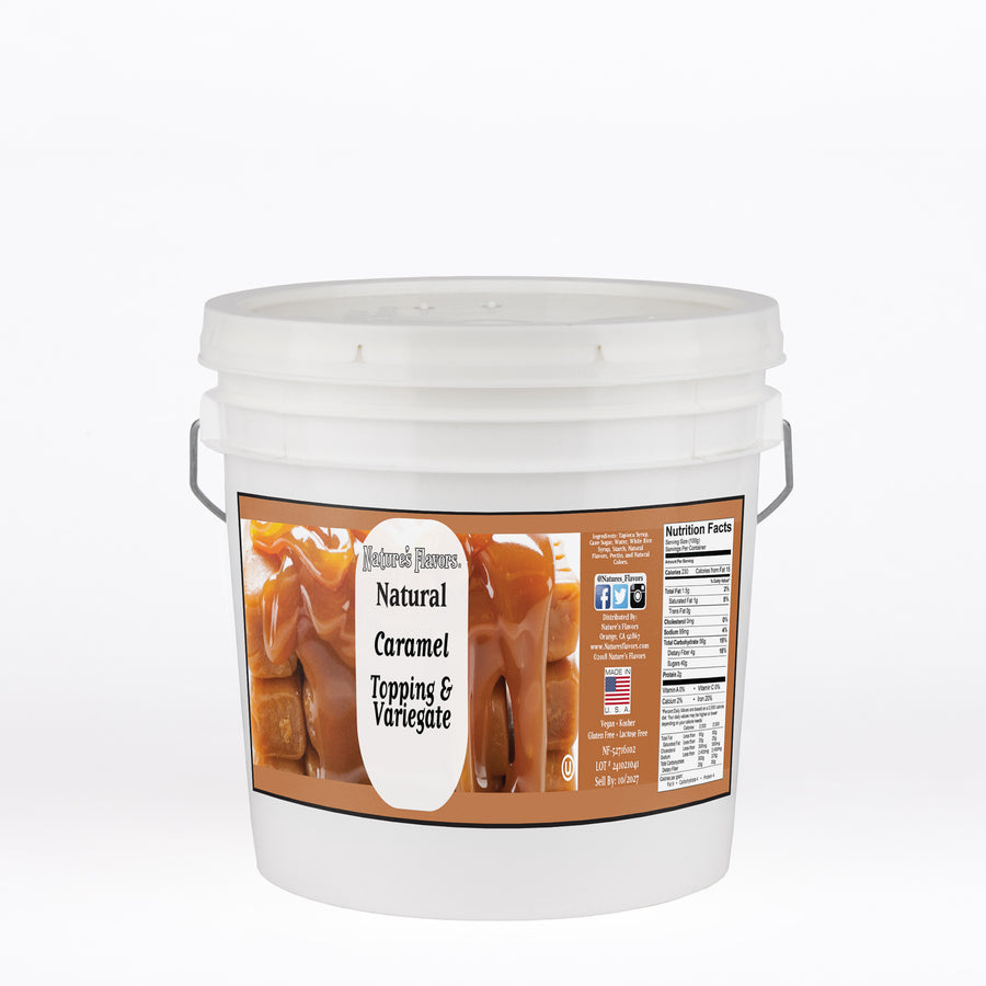 Caramel Topping and Variegate (Vegan, Kosher, Gluten-Free, Lactose-Free)