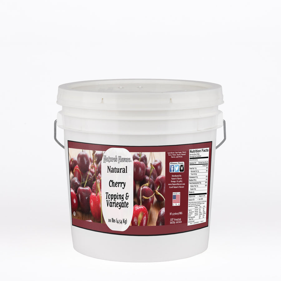 Cherry Topping and Variegate (Vegan, Kosher, Gluten-Free, Lactose-Free)