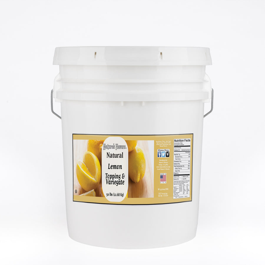 Lemon Topping and Variegate (Kosher, Vegan, Gluten Free, Lactose-Free)