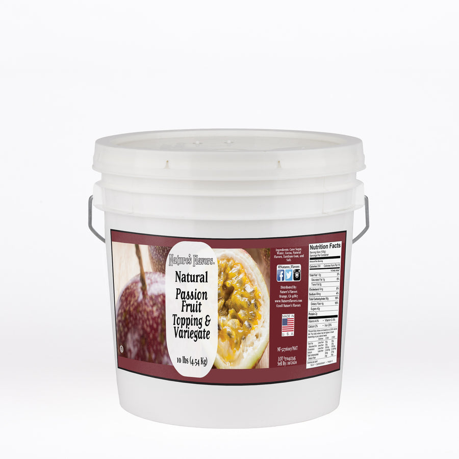 Passion Fruit Topping and Variegate (Vegan, Kosher, Gluten-Free, Lactose-Free)