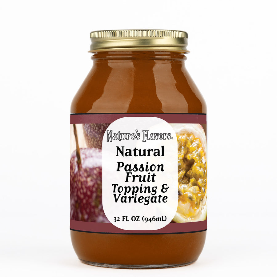 Passion Fruit Topping and Variegate (Vegan, Kosher, Gluten-Free, Lactose-Free)