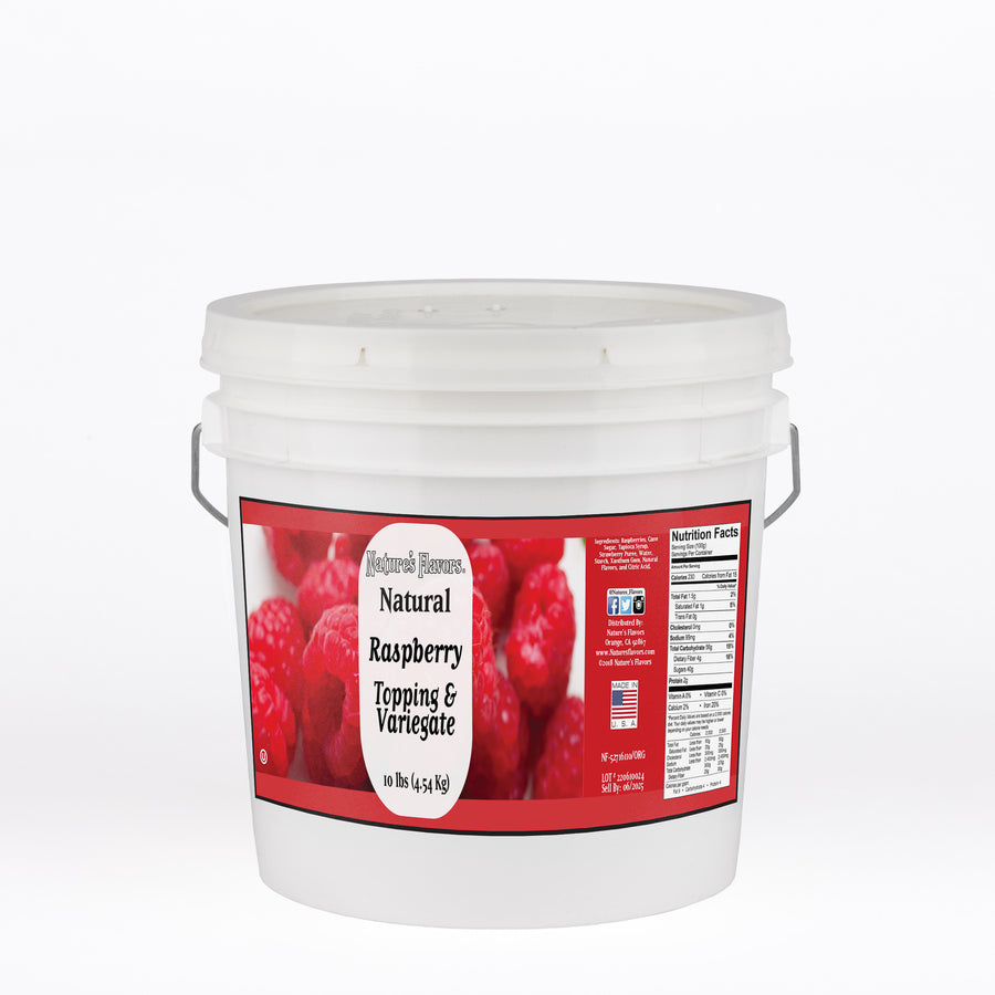 Raspberry Topping and Variegate (Vegan, Kosher, Gluten-Free, Lactose-Free)