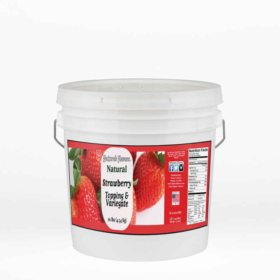Strawberry Topping and Variegate (Vegan, Kosher, Gluten-Free, Lactose-Free)