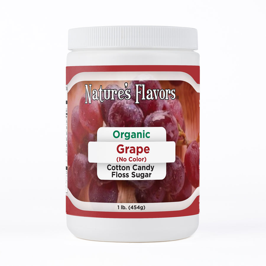 Grape Cotton Candy Floss Sugar (No Color), Organic