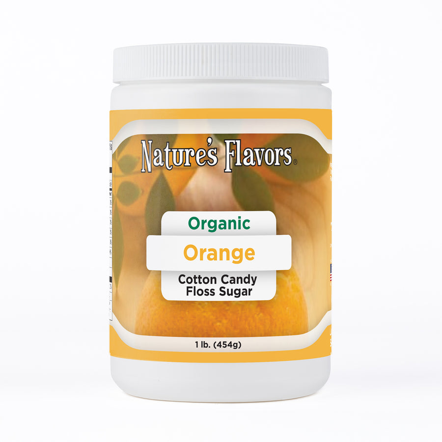 Orange Cotton Candy Floss Sugar, Organic
