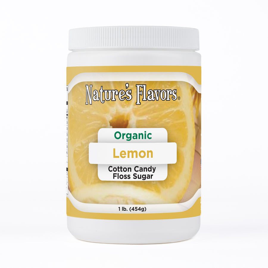 Lemon Cotton Candy Floss Sugar, Organic