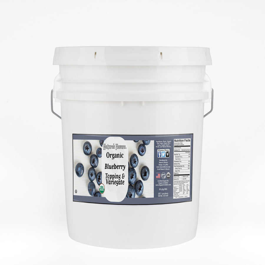 Organic Blueberry Topping and Variegate