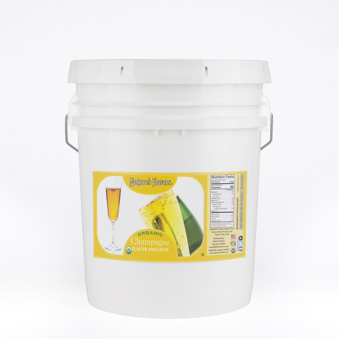 Champagne Flavor Emulsion for High Heat Applications, Organic