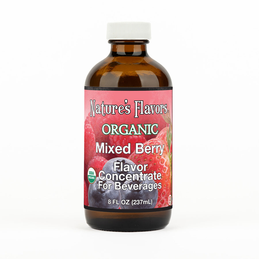 Mixed Berry Flavor Concentrate for Beverages, Organic