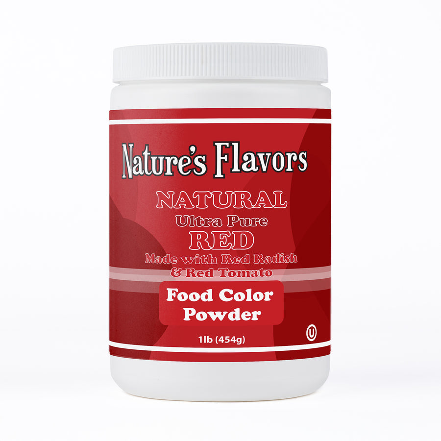 Red Food Coloring Powder (Made with Red Radish & Red Tomato) Ultra Pure, Natural