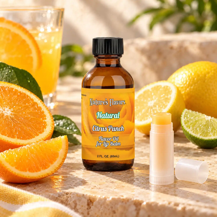 Nature’s Flavors Citrus Punch Flavor Oil for Lip Balm, 2 oz.