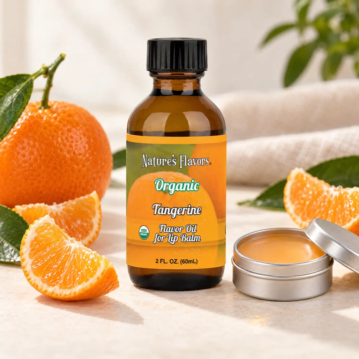 Organic Tangerine Flavor Oil for Lip Balm