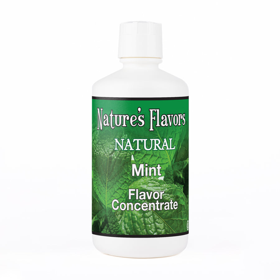 32oz bottle with Natural Mint Flavor Concentrate label