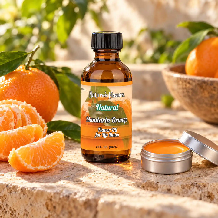 Nature’s Flavors Mandarin Orange Flavor Oil for Lip Balm, 2 oz.