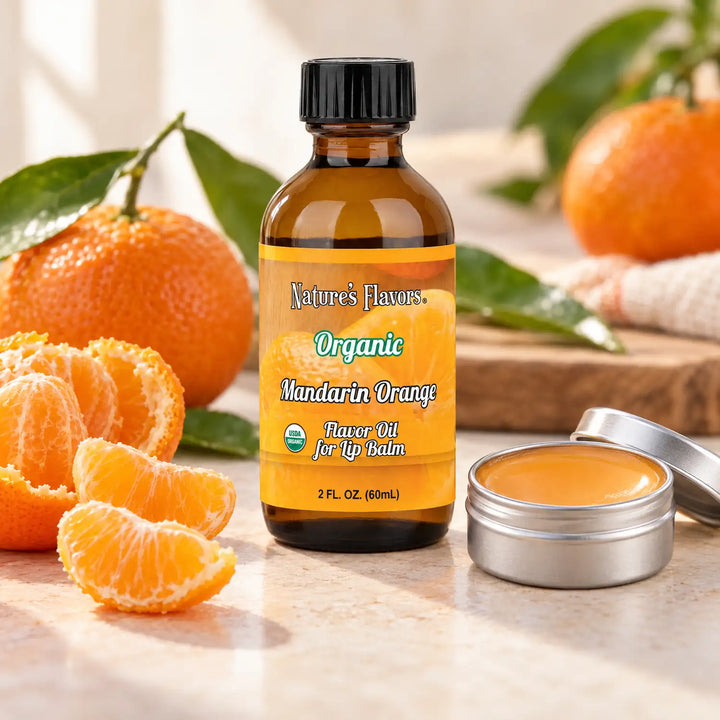 Organic Mandarin Orange Flavor Oil for Lip Balm