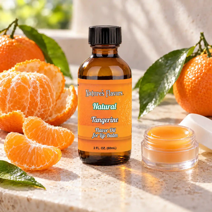 Nature’s Flavors Tangerine Flavor Oil for Lip Balm, 2 oz.
