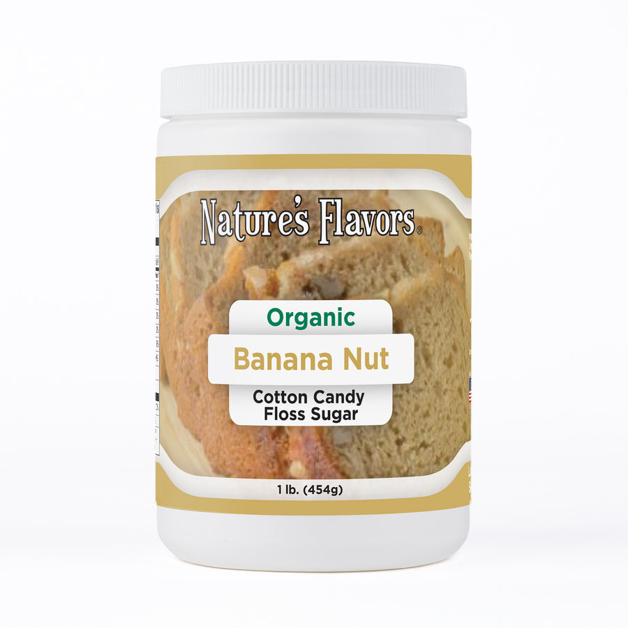Organic Banana Nut Cotton Candy Floss Sugar