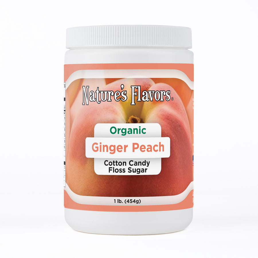Organic Ginger Peach Cotton Candy Floss Sugar