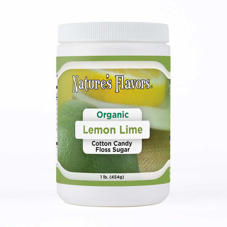 Organic Lemon Lime Cotton Candy Floss Sugar
